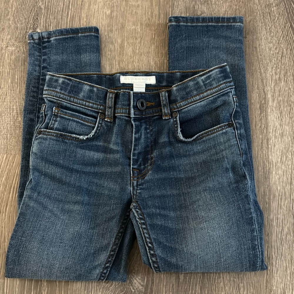 Kids Burberry Light Blue Straight Leg Jeans size 6y
